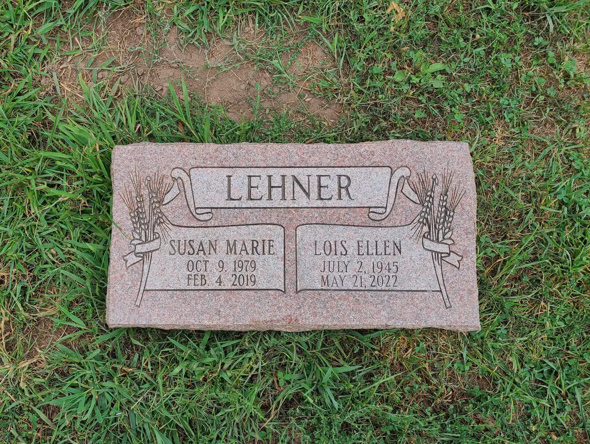 Granite Grave Marker hand-carved by Flat Marker Shop in NJ — image 4