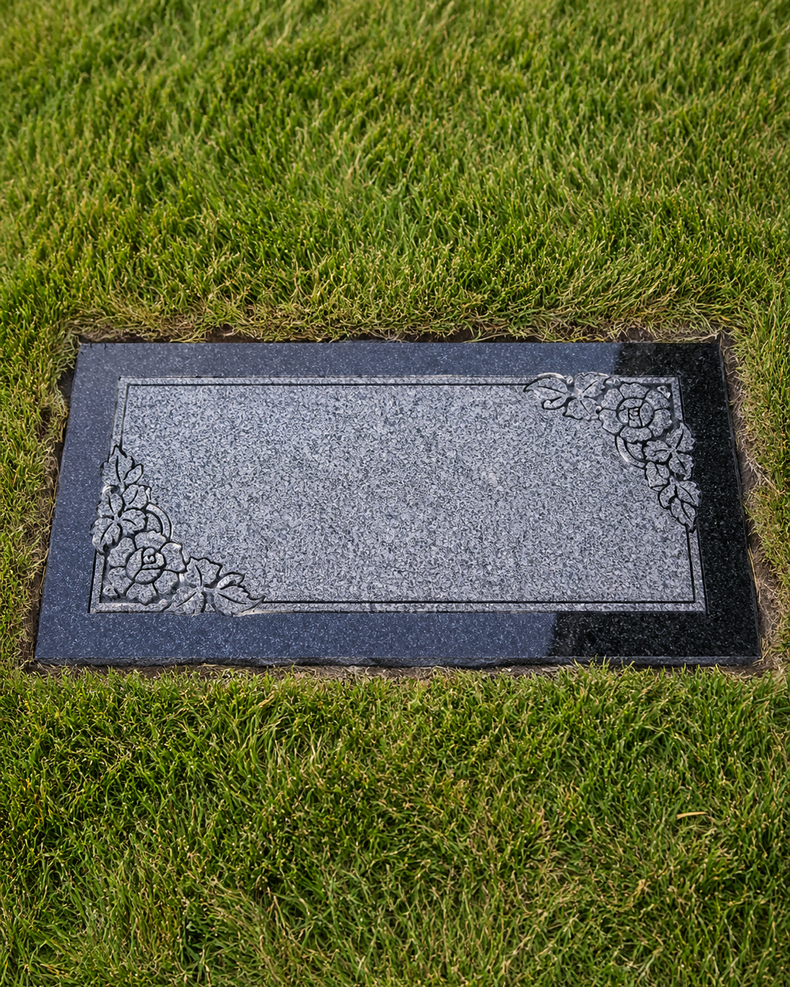 Granite Grave Marker hand-carved by Flat Marker Shop in NJ — image 5