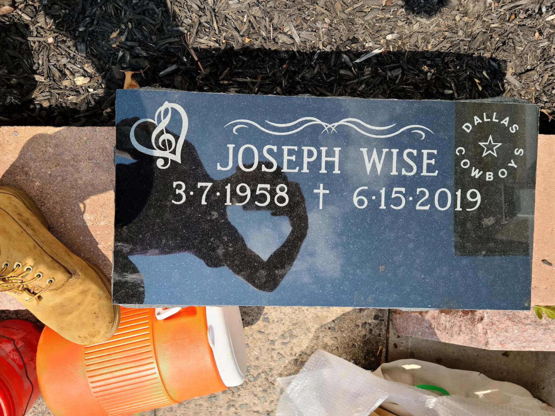Granite Grave Marker hand-carved by Flat Marker Shop in NJ — image 6