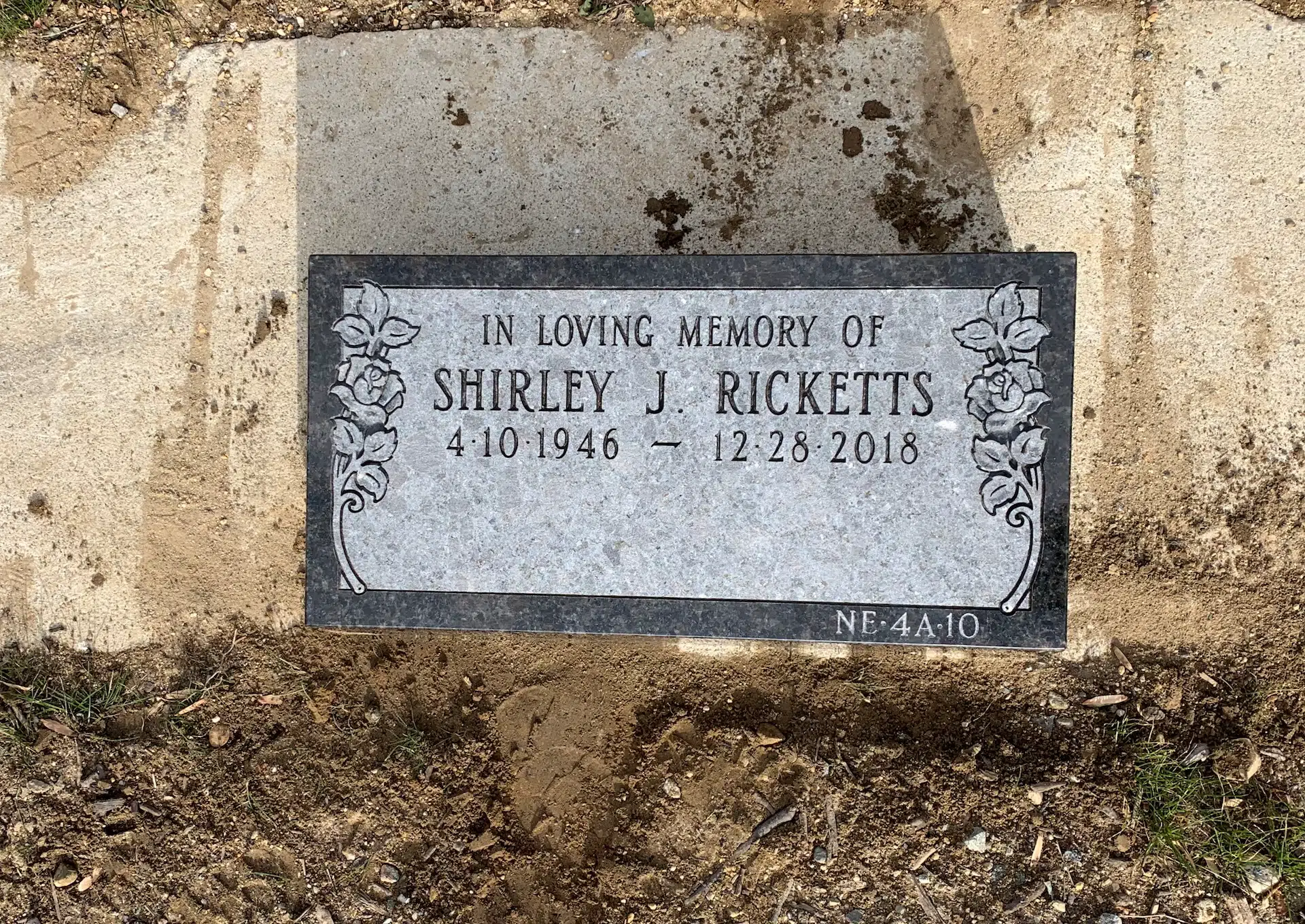 Granite Grave Marker hand-carved by Flat Marker Shop in NJ — image 9