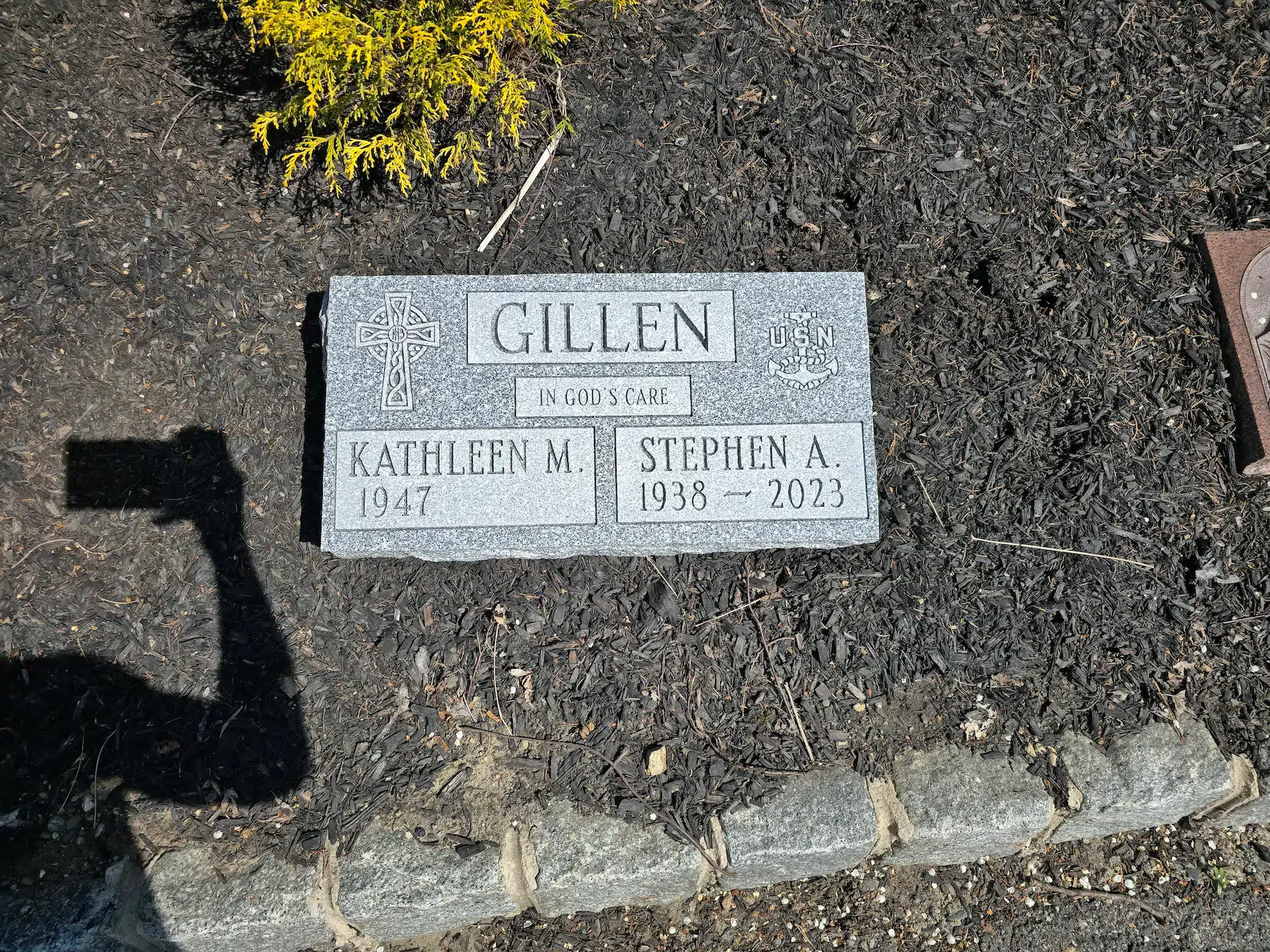 Granite Grave Marker hand-carved by Flat Marker Shop in NJ — image 3
